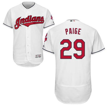 Satchel Paige Cleveland Guardians white Authentic jersey