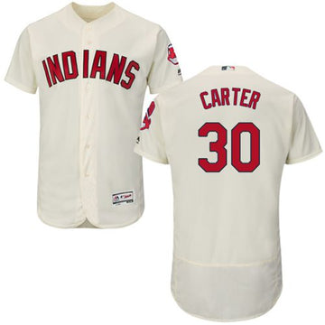 Joe Carter Cleveland Guardians cream Authentic jersey