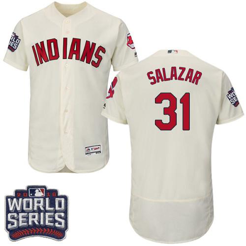 Danny Salazar Cleveland Guardians cream Authentic jersey