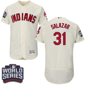 Danny Salazar Cleveland Guardians cream Authentic jersey