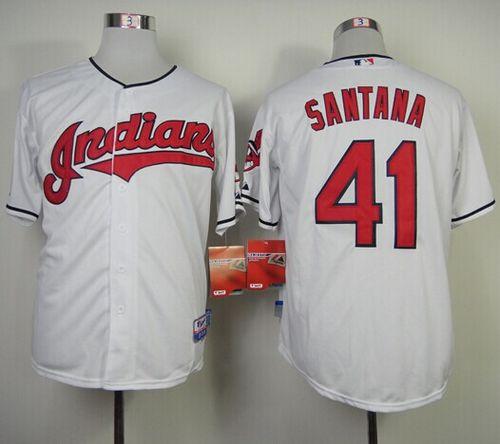 Carlos Santana Cleveland Guardians white jersey