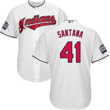 Carlos Santana Cleveland Guardians white Home jersey