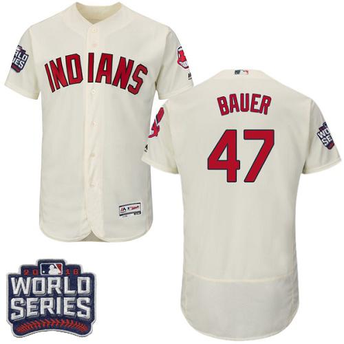 Trevor Bauer Cleveland Guardians cream Authentic jersey