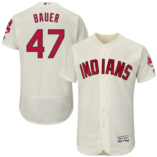 Trevor Bauer Cleveland Guardians cream Authentic jersey