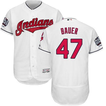 Trevor Bauer Cleveland Guardians white Authentic jersey