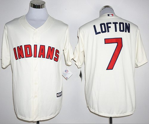 Kenny Lofton Cleveland Guardians cream jersey