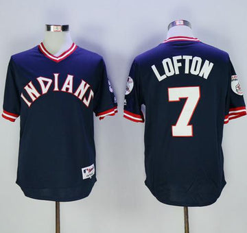 Kenny Lofton Cleveland Guardians navy jersey