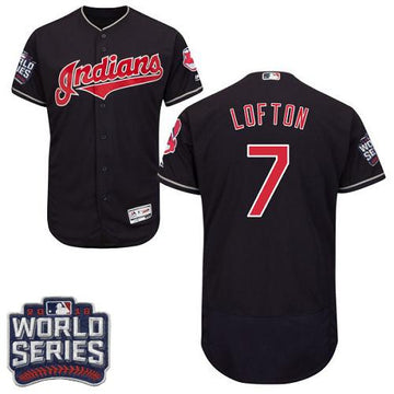 Kenny Lofton Cleveland Guardians navy Authentic jersey