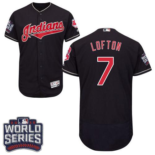 Kenny Lofton Cleveland Guardians navy Authentic jersey