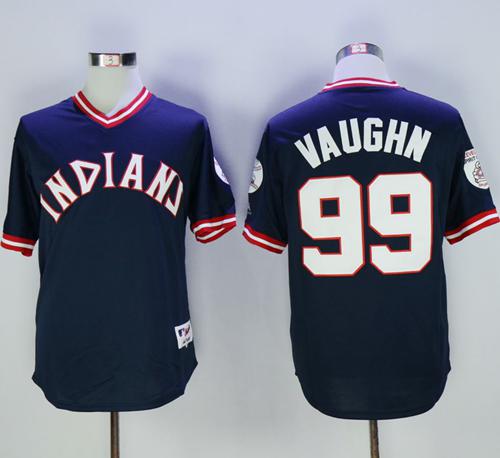Ricky Vaughn Cleveland Guardians navy jersey