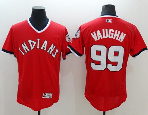 Ricky Vaughn Cleveland Guardians red Authentic jersey