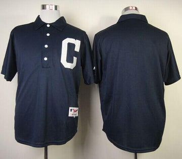 Custom Cleveland Guardians navy jersey