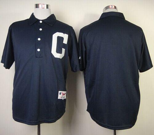 Custom Cleveland Guardians navy jersey