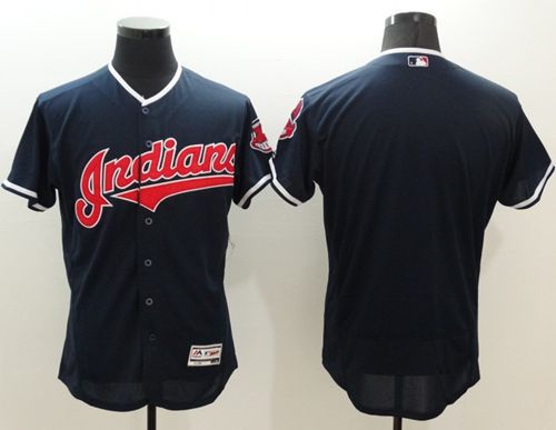 Custom Cleveland Guardians navy Authentic jersey