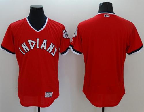 Custom Cleveland Guardians red Authentic jersey