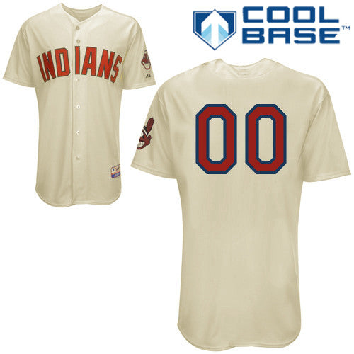 Custom Cleveland Guardians cream Authentic jersey