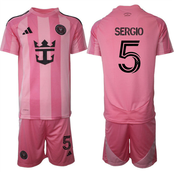 Sergio Inter Miami CF pink Home jersey