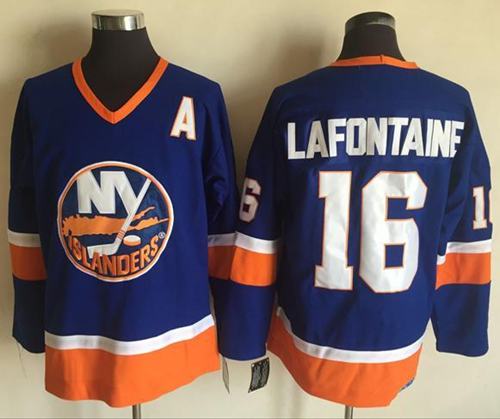 Pat LaFontaine Baby New York Islanders blue Throwback jersey