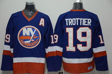 Bryan Trottier Baby New York Islanders blue Throwback jersey