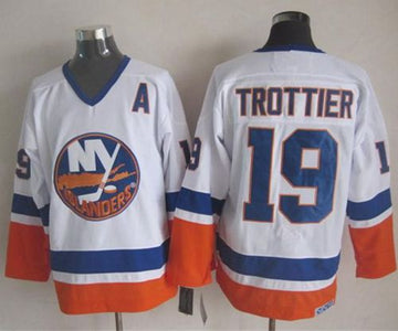 Bryan Trottier New York Islanders white Throwback jersey
