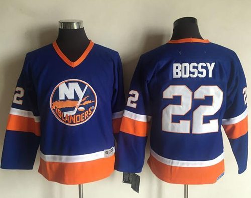 Mike Bossy New York Islanders blue Throwback jersey