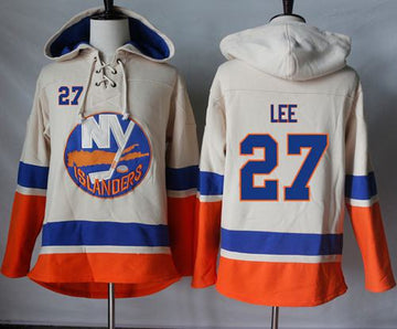 Anders Lee New York Islanders cream jersey
