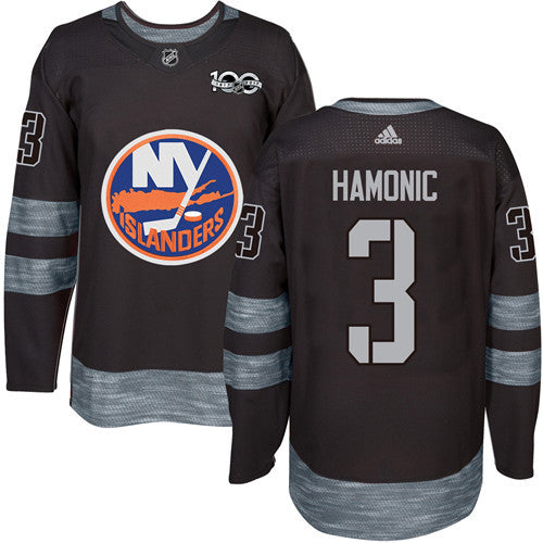 Travis Hamonic New York Islanders black jersey