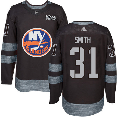 Billy Smith New York Islanders black jersey