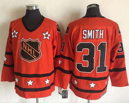 Billy Smith New York Islanders orange Throwback jersey