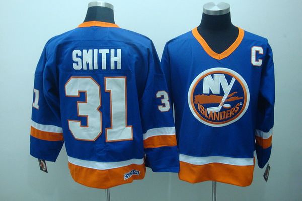 Billy Smith Baby New York Islanders blue Throwback jersey
