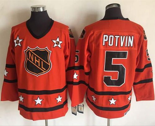 Denis Potvin New York Islanders orange Throwback jersey