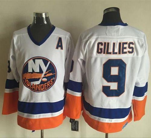 Clark Gillies New York Islanders white Throwback jersey