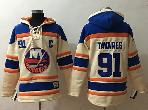 John Tavares New York Islanders cream jersey