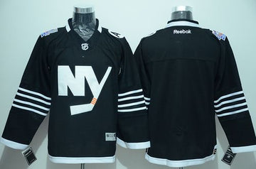 Custom New York Islanders black Alternate jersey