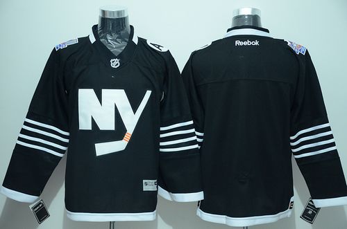 Custom New York Islanders black Alternate jersey