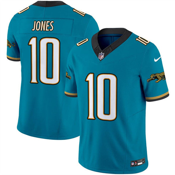 Mac Jones Jacksonville Jaguars teal Throwback jersey