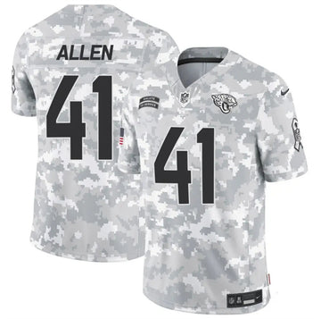 Josh Hines-Allen Arctic Jacksonville Jaguars camo Salute To Service jersey