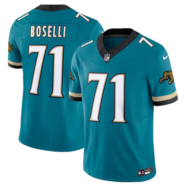 Tony Boselli Jacksonville Jaguars teal Throwback jersey
