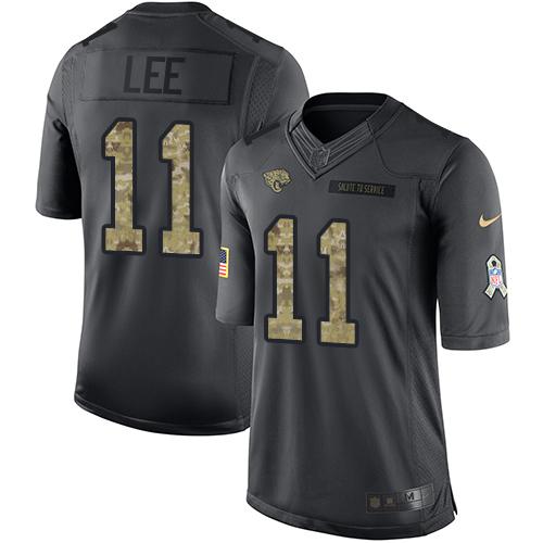 Jaguars #11 Marqise Lee Black 2016 Salute To Service Jersey
