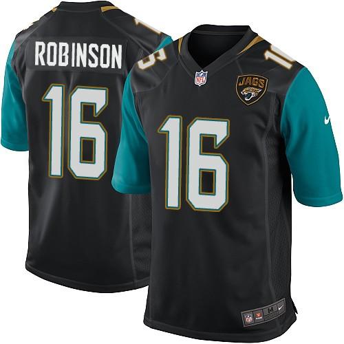 Jaguars #16 Denard Robinson Black Alternate Elite Jersey