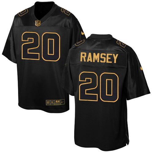 Jaguars #20 Jalen Ramsey Black Elite Pro Line Gold Collection Jersey