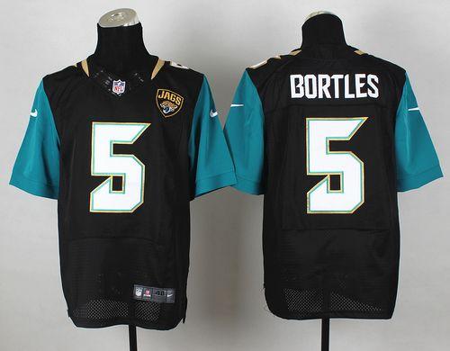 Jaguars #5 Blake Bortles Black Alternate Elite Jersey