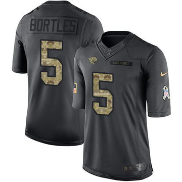 Jaguars #5 Blake Bortles Black 2016 Salute To Service Jersey
