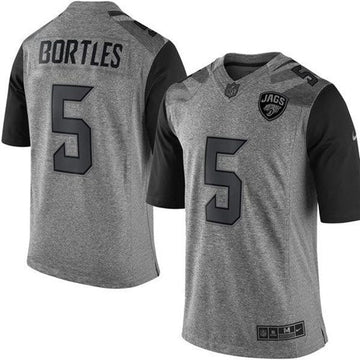 Jaguars #5 Blake Bortles Gray Gridiron Gray Jersey