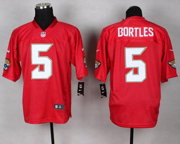 Jaguars #5 Blake Bortles Red Elite QB Practice Jersey