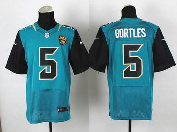 Jaguars #5 Blake Bortles Teal Green Team Color Elite Jersey