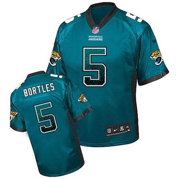 Jaguars #5 Blake Bortles Teal Green Team Color Elite Drift Fashion Jersey