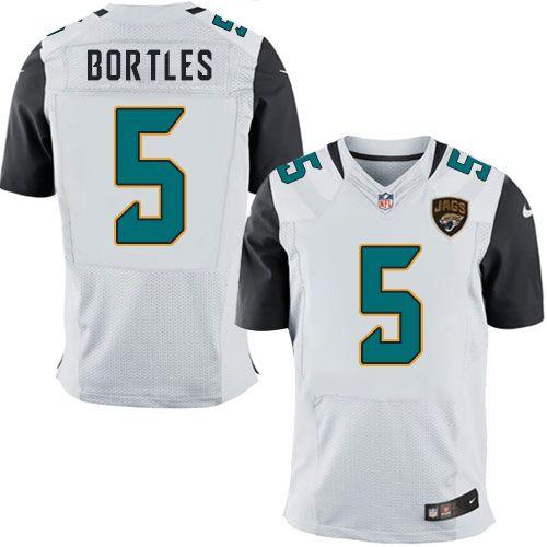 Jaguars #5 Blake Bortles White Elite Jersey