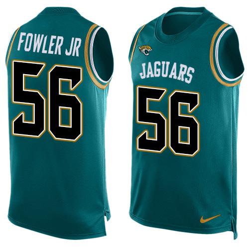 Jaguars #56 Dante Fowler Jr Teal Green Team Color Tank Top Jersey