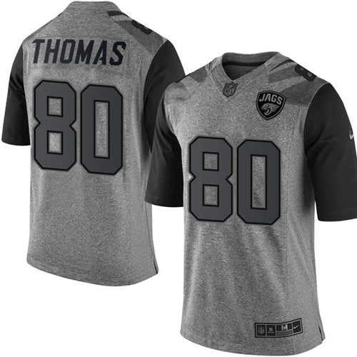 Jaguars #80 Julius Thomas Gray Gridiron Gray Jersey